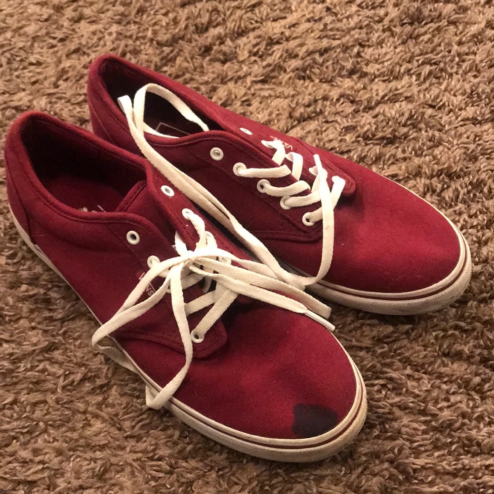 Burgundy Vans